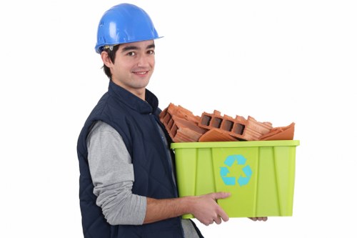 Waste collection trucks operating in Westminster