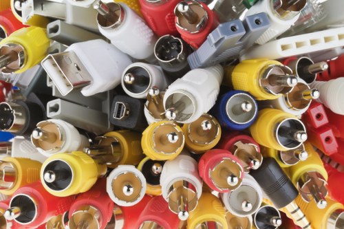 Investigator reviewing clearance records and photographs